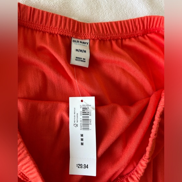 NWT Old Navy orange/maroon tube top maxi dress medium. Ombré orange/maroon - Picture 3 of 3